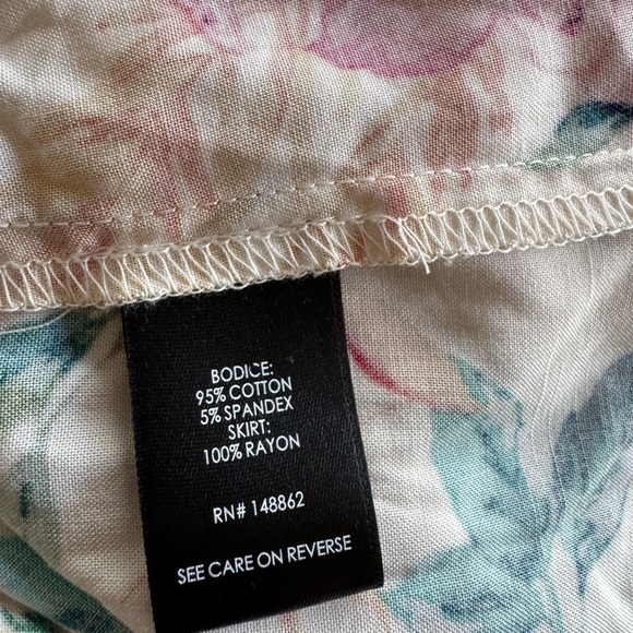 Torrid Women’s Midi Jersey Challis Sweetheart Tube Dress with Floral Print Sz 2X - Picture 6 of 7